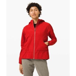 Lululemon Women's Pack It Up Hooded Water-Repellent Windbreaker Jacket Lined/4